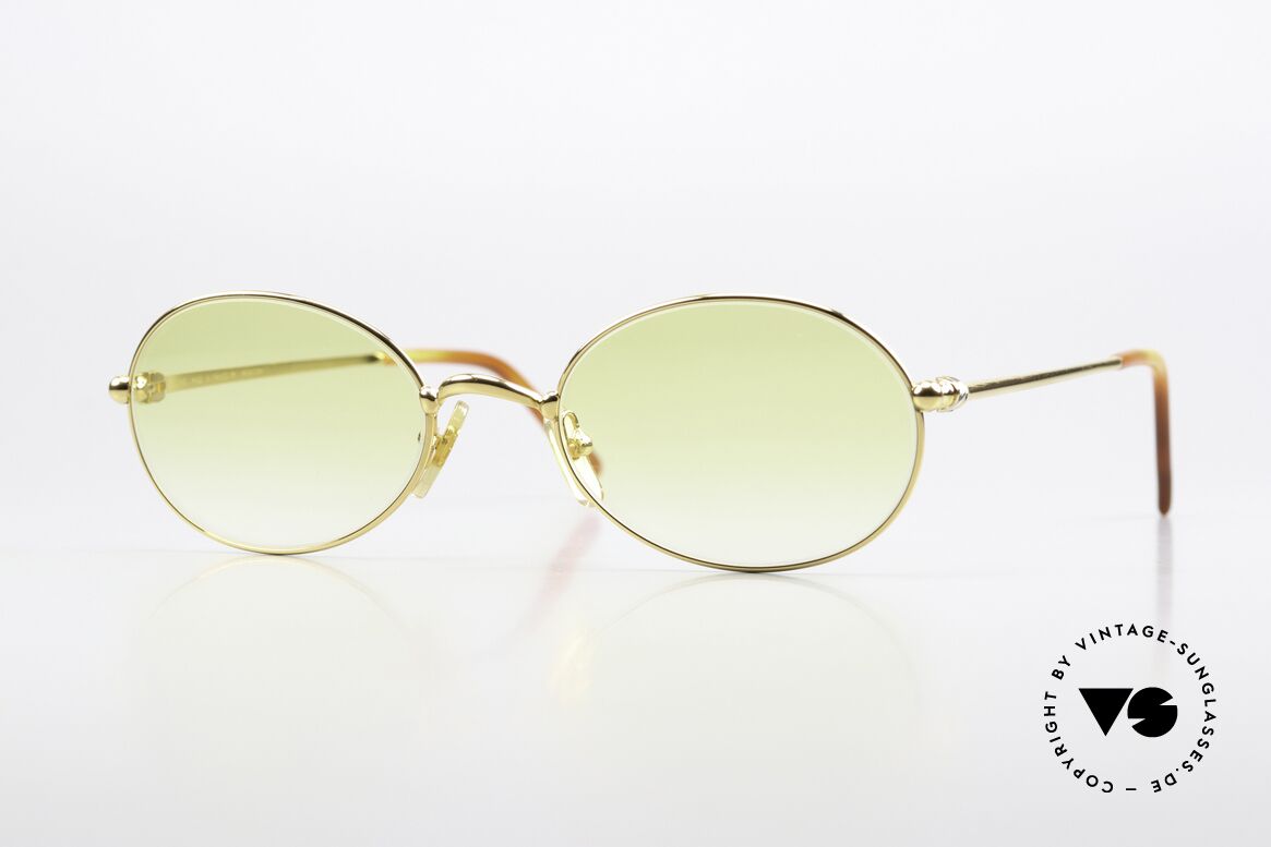 Cartier Saturne - L Ovale 90er Luxus Sonnenbrille, sehr RARE ovale Cartier vintage Designer-Sonnenbrille, Passend für Herren und Damen