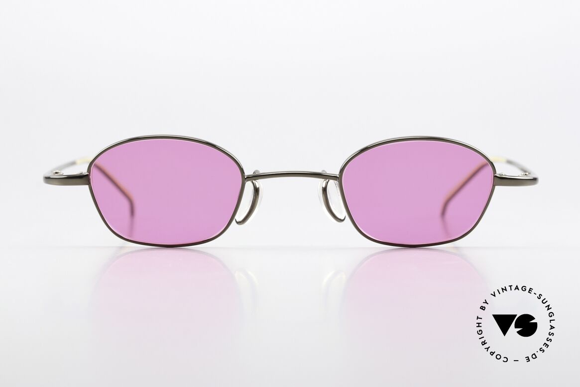 Christian Roth 14007 Avantgarde Sonnenbrille 2000, kleine Titanium-Fassung, Gr. 40/25, made in Japan, Passend für Herren und Damen