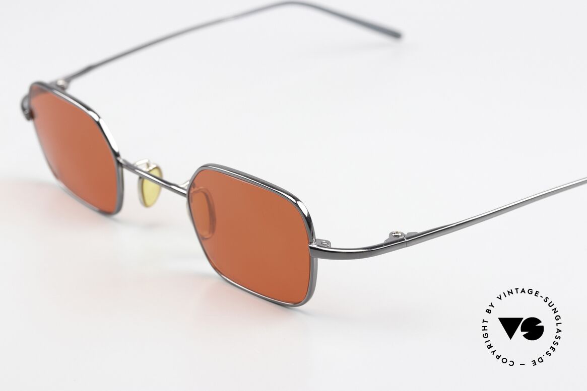 Christian Roth 14004 Designerbrille Blutorange, die Sonnengläser (100% UV) können getauscht werden,, Passend für Herren und Damen