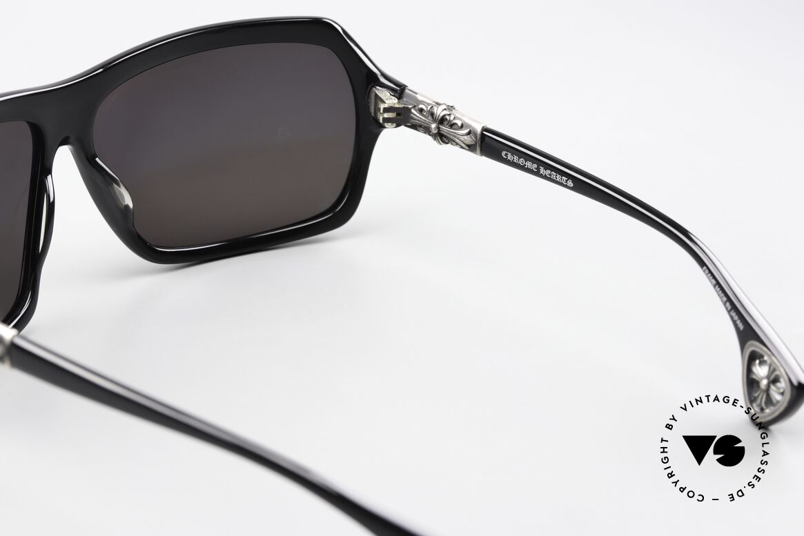 Chrome Hearts Thrust Biker Brille Sterling Silber, Größe: small, Passend für Herren und Damen