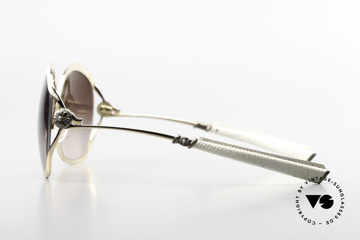 Chrome Hearts Fluffer Weißes Eidechsen Leder, ungetragenes Exemplar aus dem Jahr 2009, Rarität, Passend für Damen