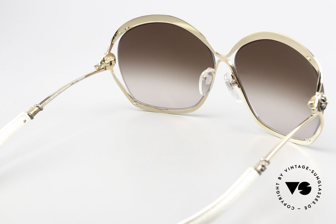 Chrome Hearts Fluffer Weißes Eidechsen Leder, Größe: large, Passend für Damen