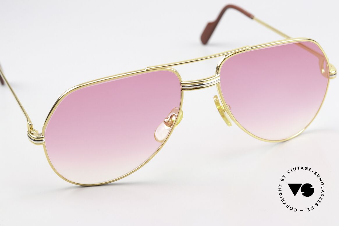Cartier Vendome LC - M Aviator Brille Pink Verlauf, 2.hand in einem neuwertigen Zustand + orig. Cartier Box, Passend für Herren und Damen