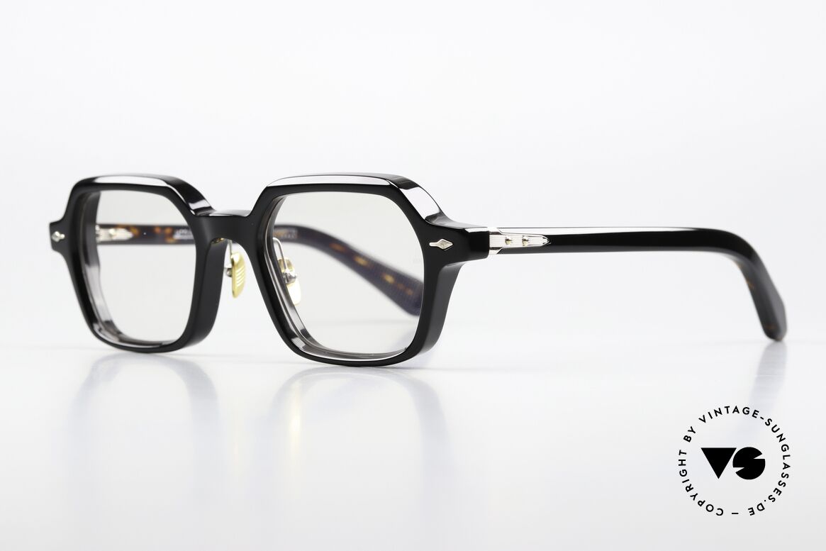 Jacques Marie Mage Holden Massive Azetatbrille Eckig, Color Code: Noir, Limited Edition in Größe 50/21, Passend für Herren und Damen