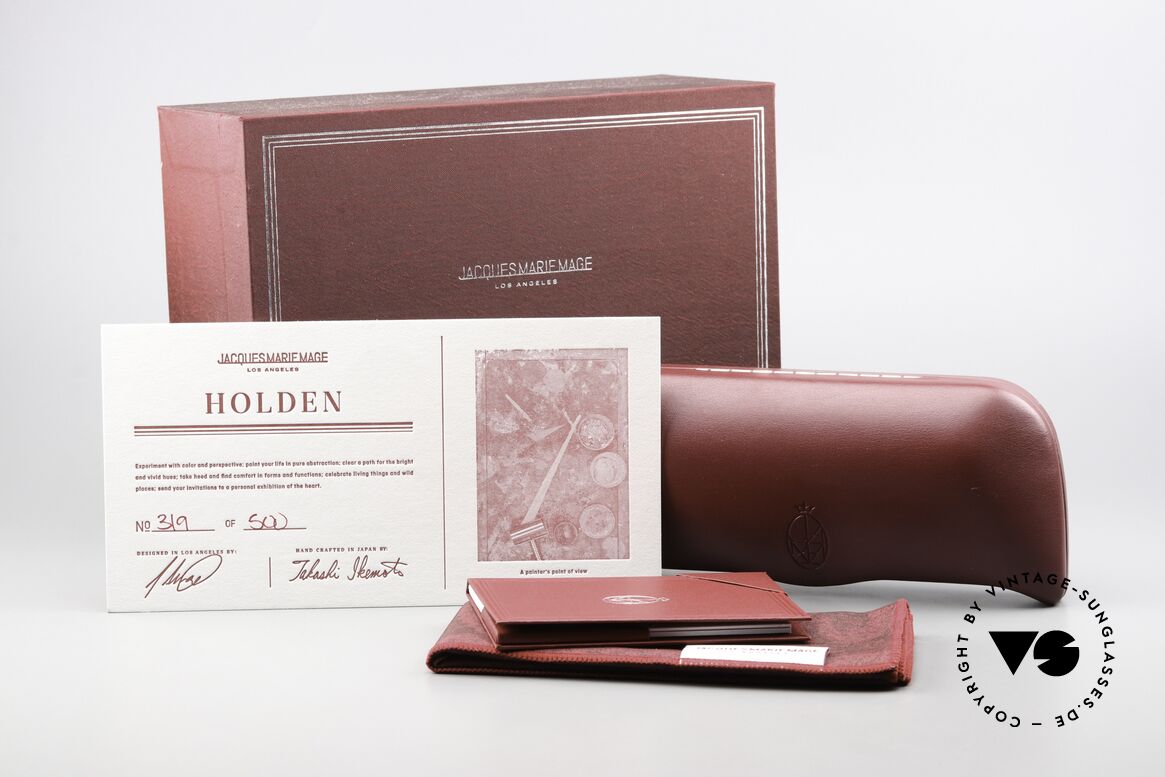 Jacques Marie Mage Holden Massive Azetatbrille Eckig, Größe: medium, Passend für Herren und Damen