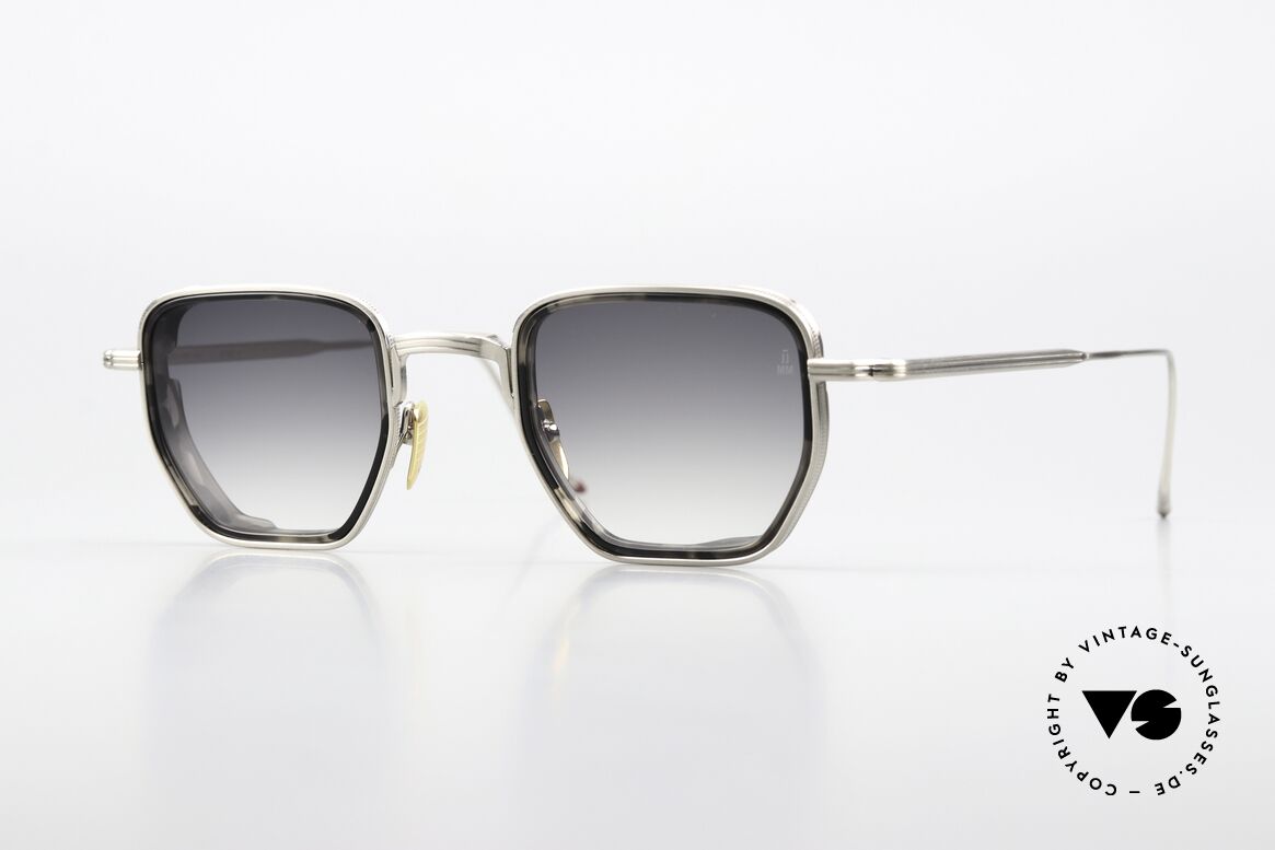 Jacques Marie Mage Atkins Eckige Outlaw Sonnenbrille, Jacques Marie Mage Sonnenbrille, Atkins, col. Lunar, Passend für Herren