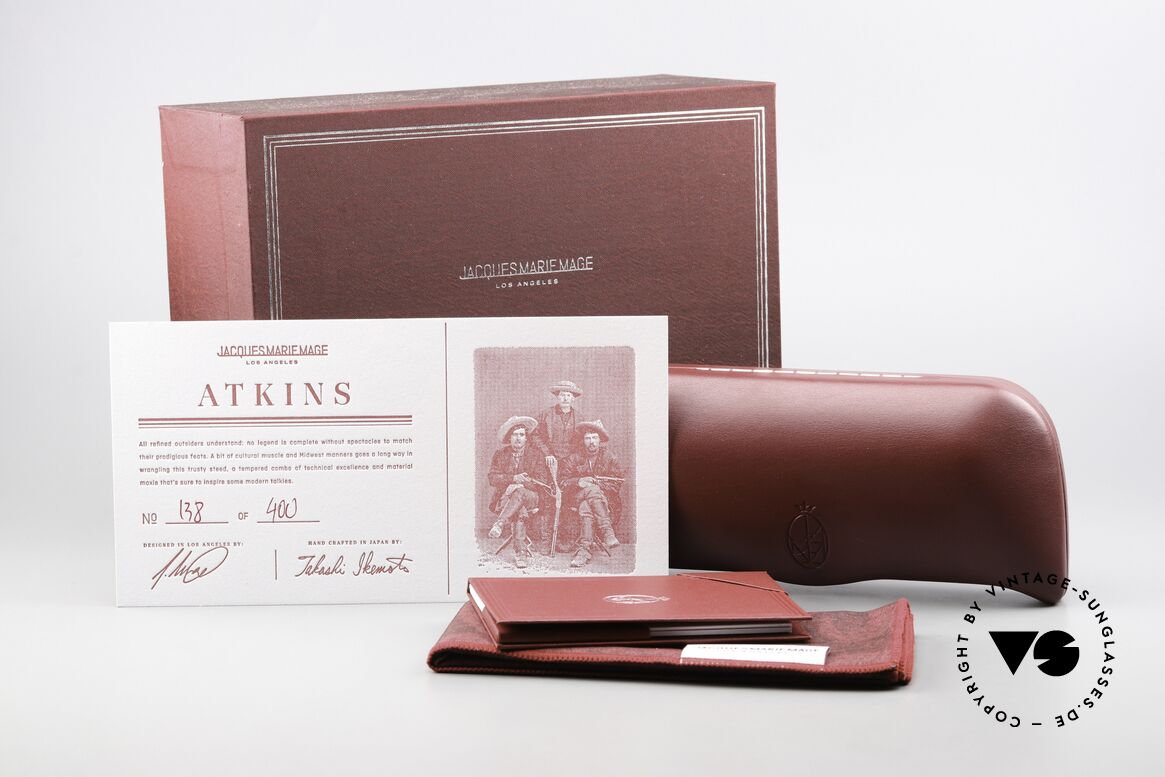 Jacques Marie Mage Atkins Eckige Outlaw Sonnenbrille, Größe: large, Passend für Herren