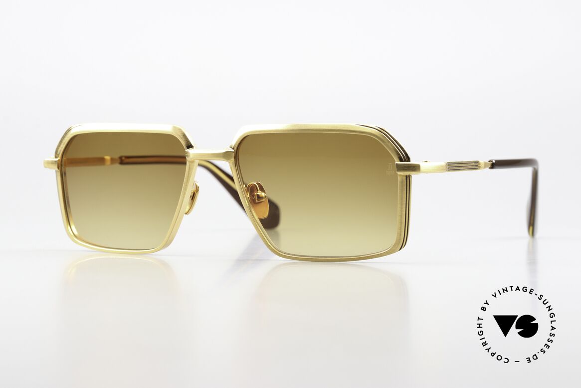 Jacques Marie Mage Vasco Eckige Luxusbrille Herren, Jacques Marie Mage Sonnenbrille, Mod. Vasco, gold, Passend für Herren