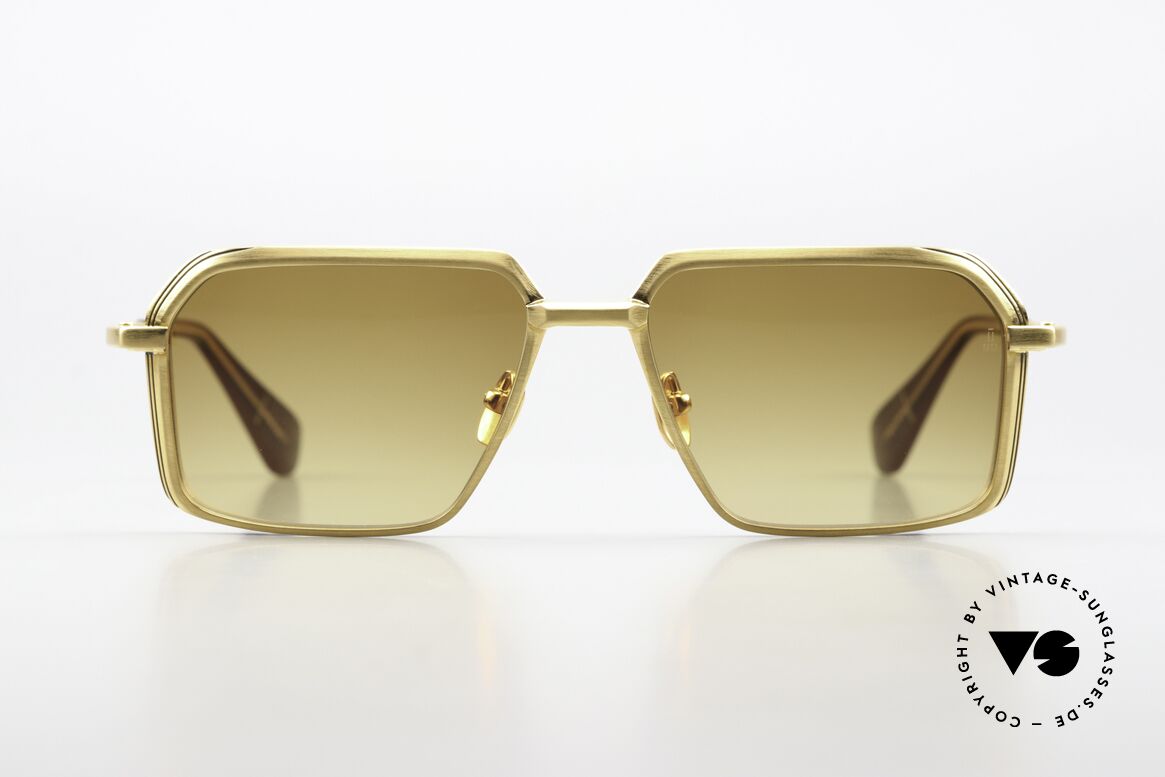 Jacques Marie Mage Vasco Eckige Luxusbrille Herren, Jacques Marie Mage Sonnenbrille, Mod. Vasco, gold, Passend für Herren
