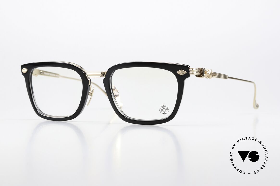 Chrome Hearts Overpoked Luxusbrille Unisex Vergoldet, Chrome Hearts Brille; Modell OVERPOKED, Passend für Herren und Damen