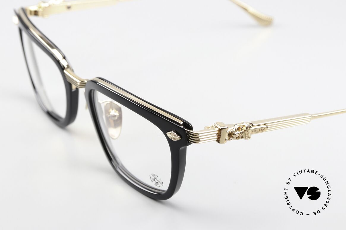 Chrome Hearts Overpoked Luxusbrille Unisex Vergoldet, herausragende Handwerkskunst; made in Japan, Passend für Herren und Damen