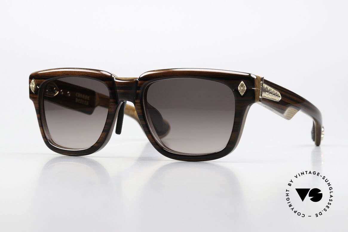 Chrome Hearts Lilith Edelholz Brille 18KT Gold, CHROME HEARTS Holz-Sonnenbrille; LILITH, Passend für Herren und Damen