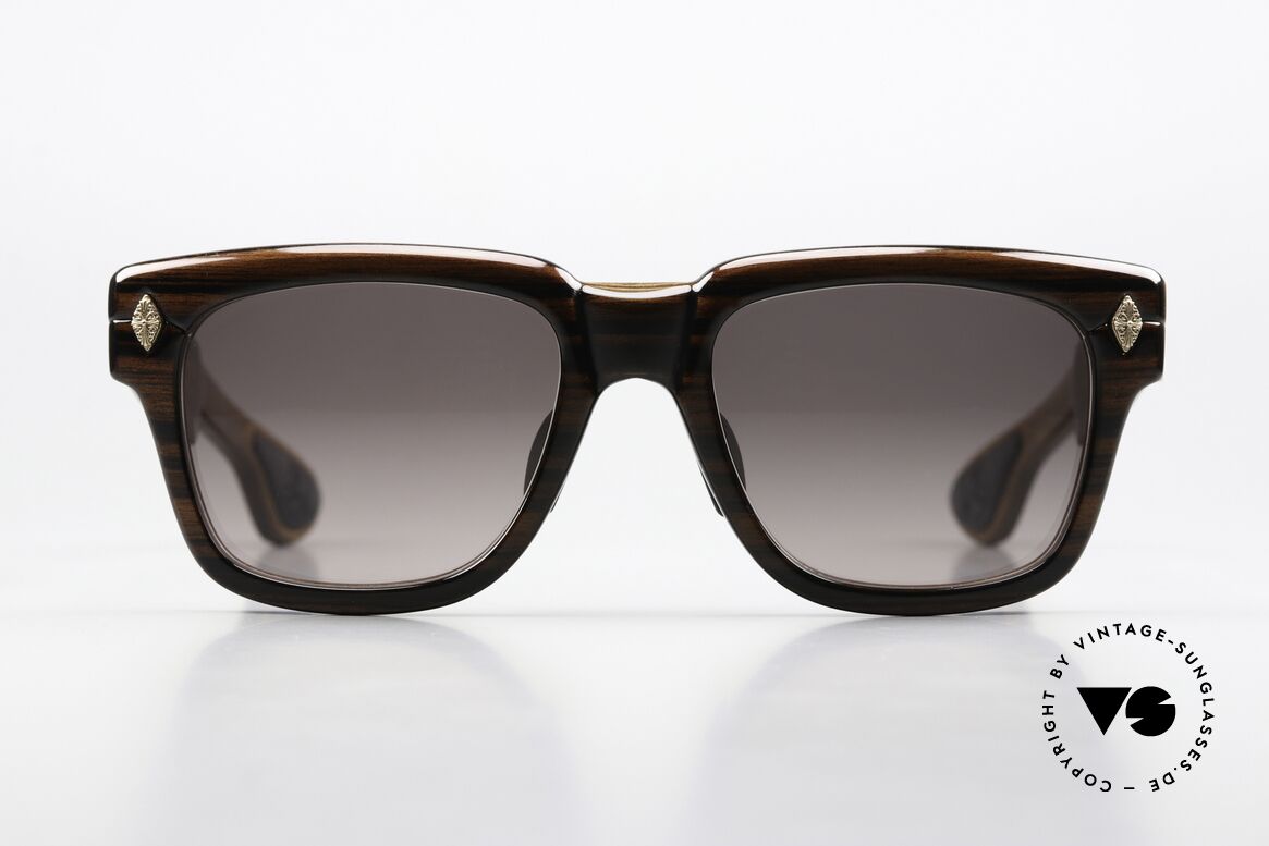 Chrome Hearts Lilith Edelholz Brille 18KT Gold, Wood: Ebony Walnut - Piano Varnish Lenses, Passend für Herren und Damen