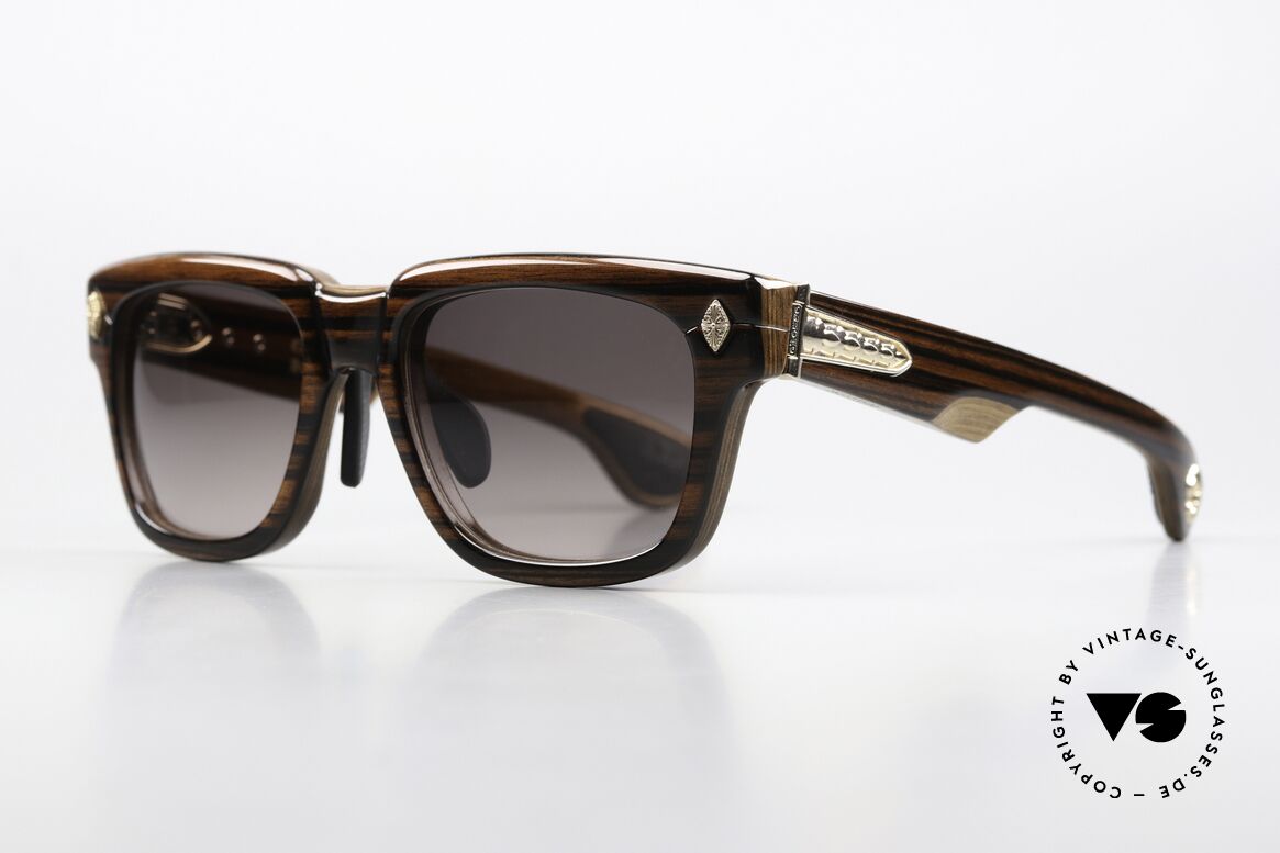 Chrome Hearts Lilith Edelholz Brille 18KT Gold, 18kt gold-plated, unisex Modell in Gr. 56/18, Passend für Herren und Damen