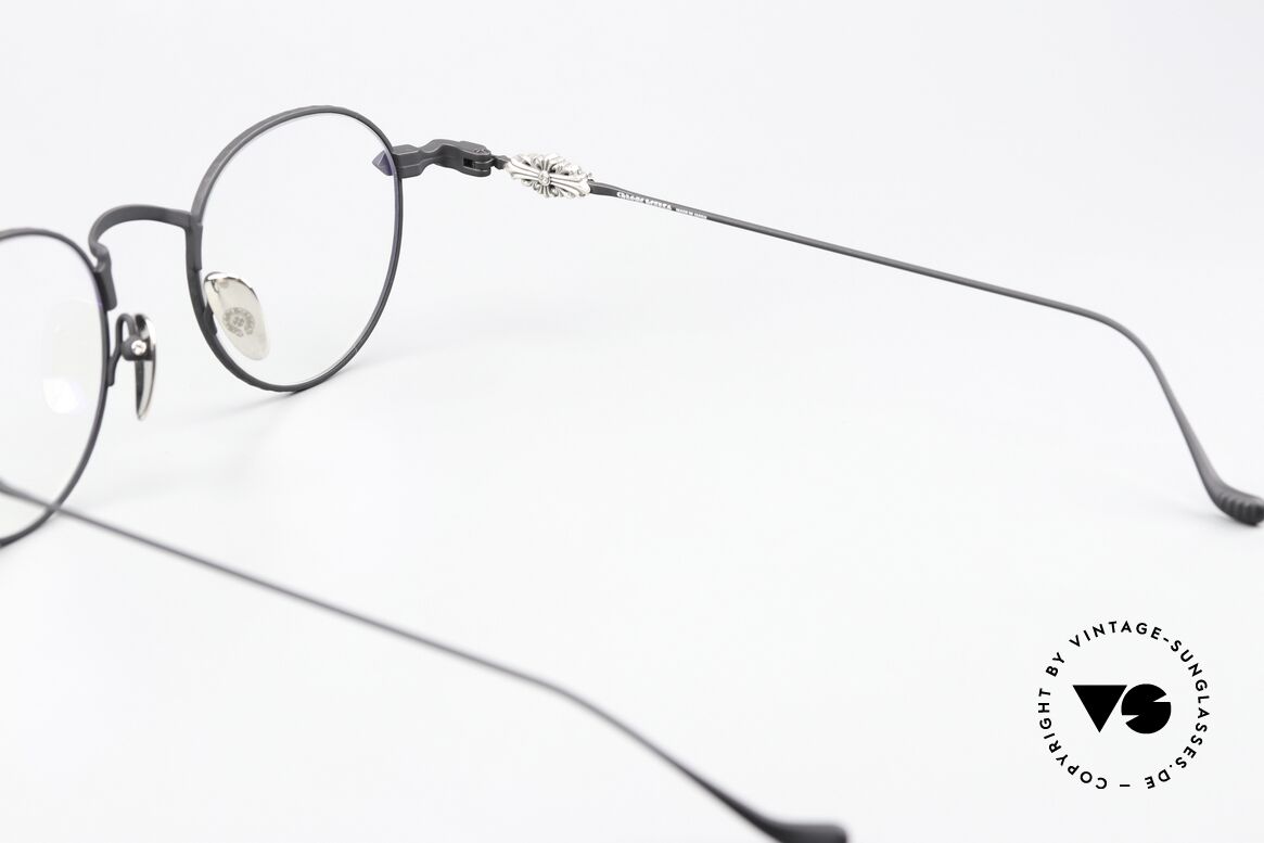 Chrome Hearts Vagidictorian III Pantobrille In Mattschwarz, Größe: large, Passend für Herren und Damen