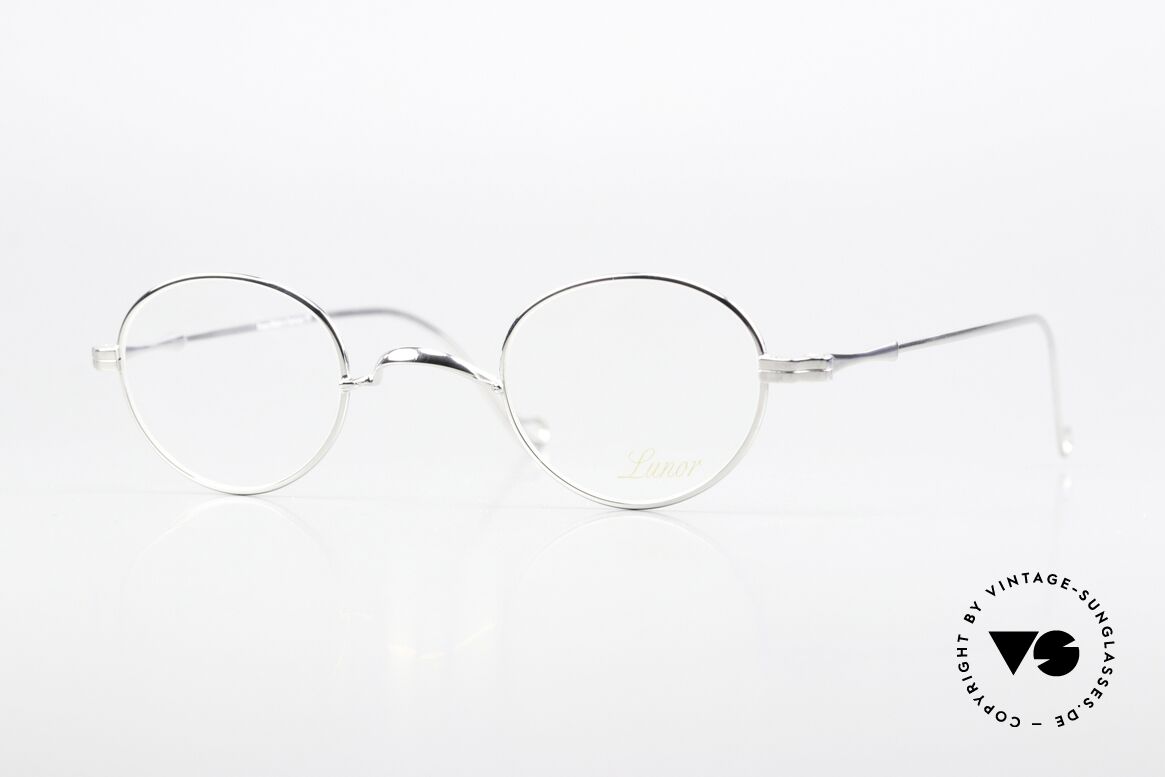 Lunor II 20 Brille Platin Plattiert Small, vintage Brille für Damen und Herren gleichermaßen, Passend für Herren und Damen