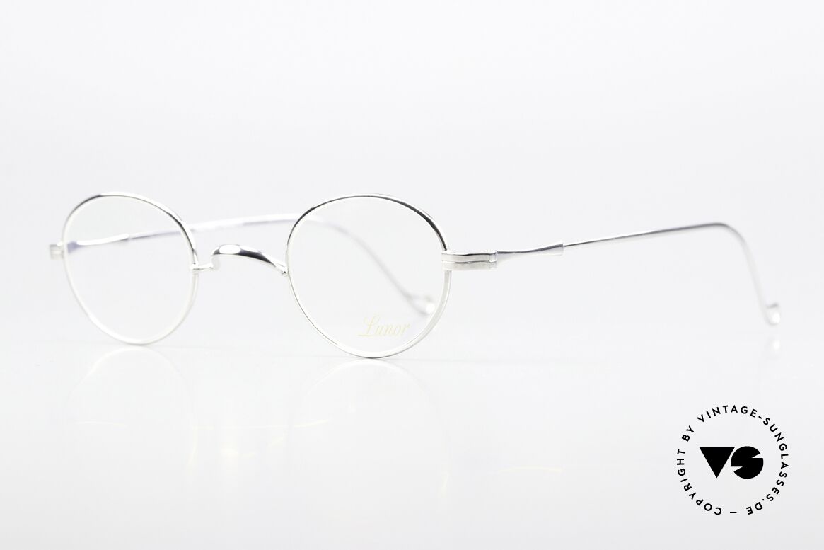 Lunor II 20 Brille Platin Plattiert Small, Brillendesign in Anlehnung an frühere Jahrhunderte, Passend für Herren und Damen
