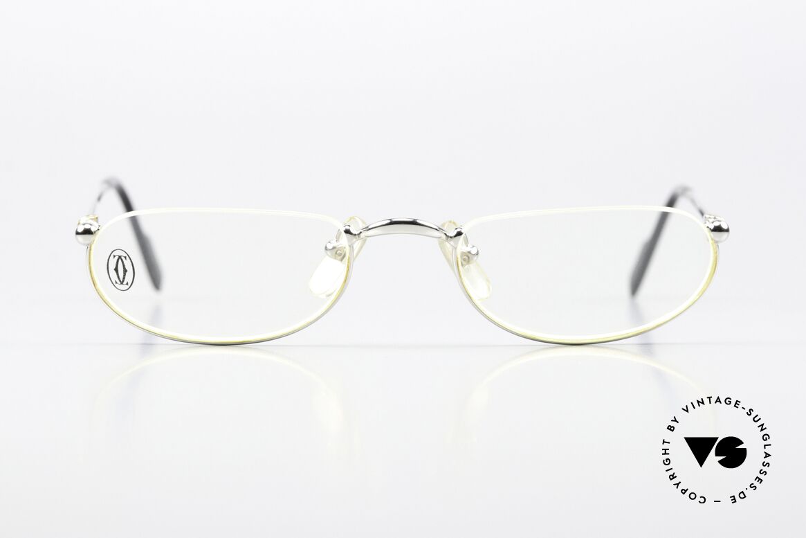 Cartier Demi Lune 2000 - S Lesebrille Damen Und Herren, Unisex-Modell aus der Cartier 'CERCLE FIN' Serie, Passend für Herren und Damen