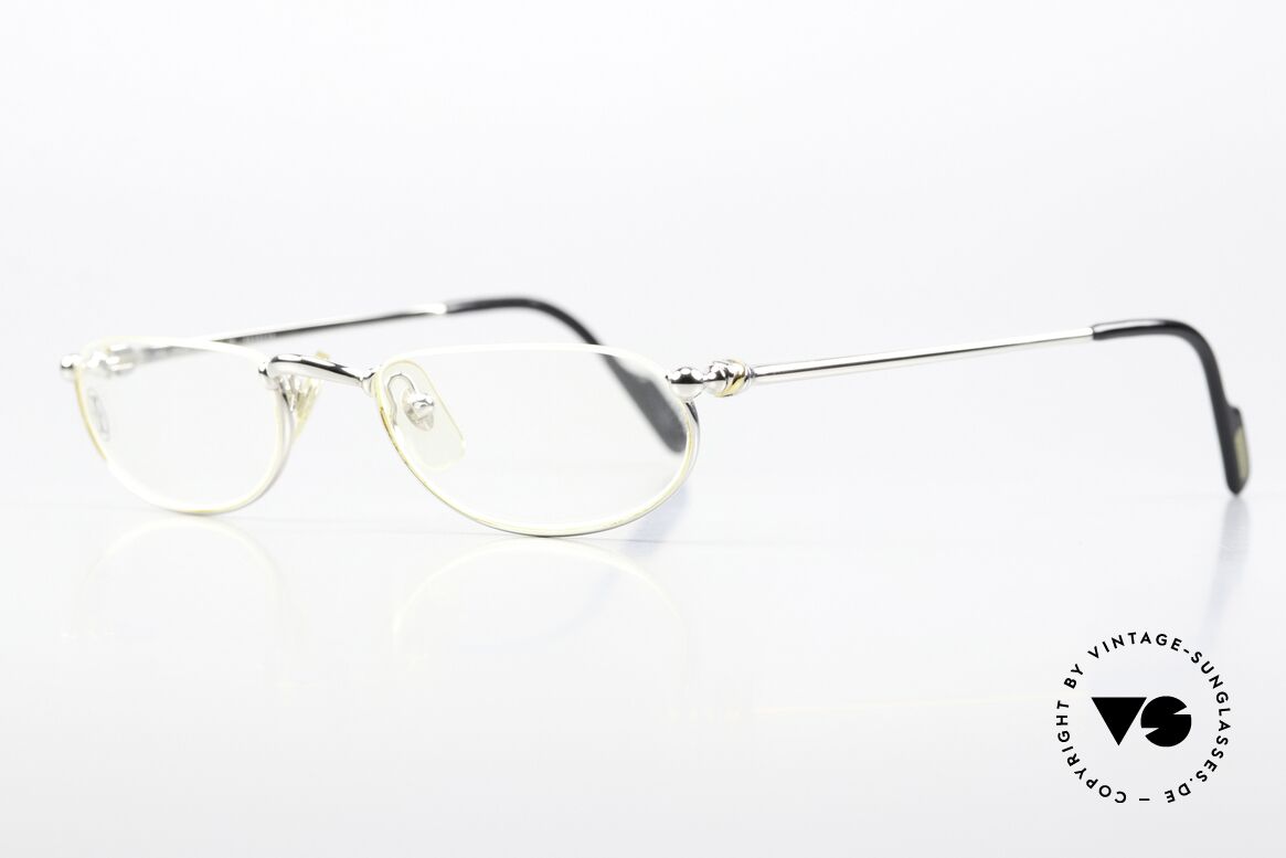 Cartier Demi Lune 2000 - S Lesebrille Damen Und Herren, teure Platin-Edition: Fassung mit Platin-Legierung, Passend für Herren und Damen