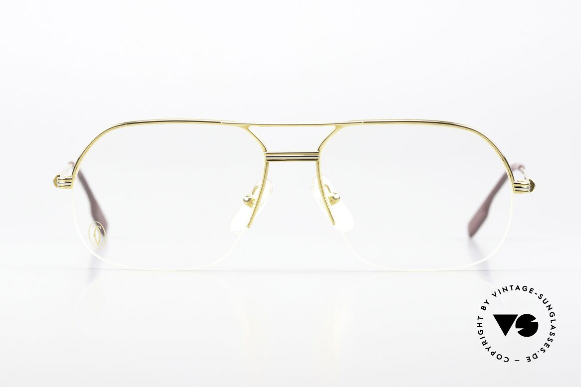 Cartier Orsay Halbrand Luxus Herrenbrille, Modell aus der Cartier 'Semi-Rimless' Collection, Passend für Herren