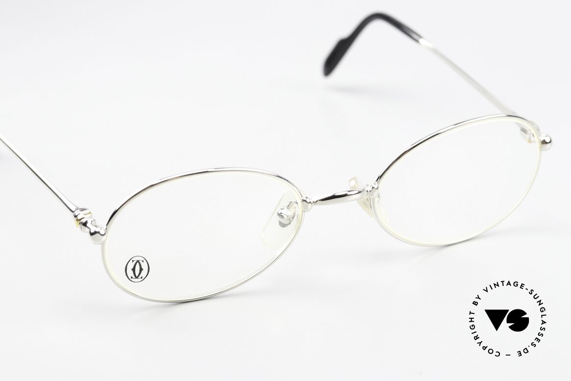 Cartier Saturne - S Ovale 90er Luxusbrille Unisex, ungetragene Rarität von 1997 + orig. Cartier Verpackung, Passend für Herren und Damen