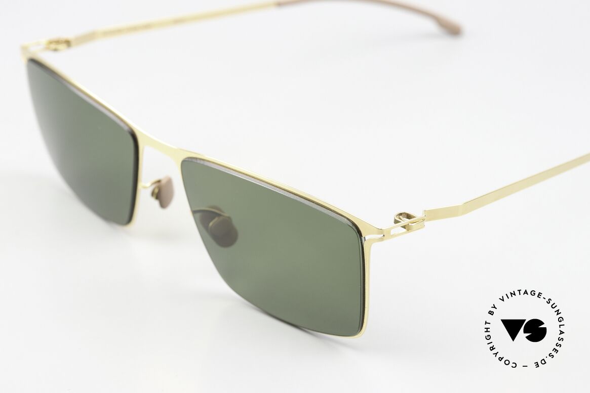Mykita Alvin Klassische Sonnenbrille Gold, wohlbekannte Spitzenqualität; handmade in Germany, Passend für Herren und Damen