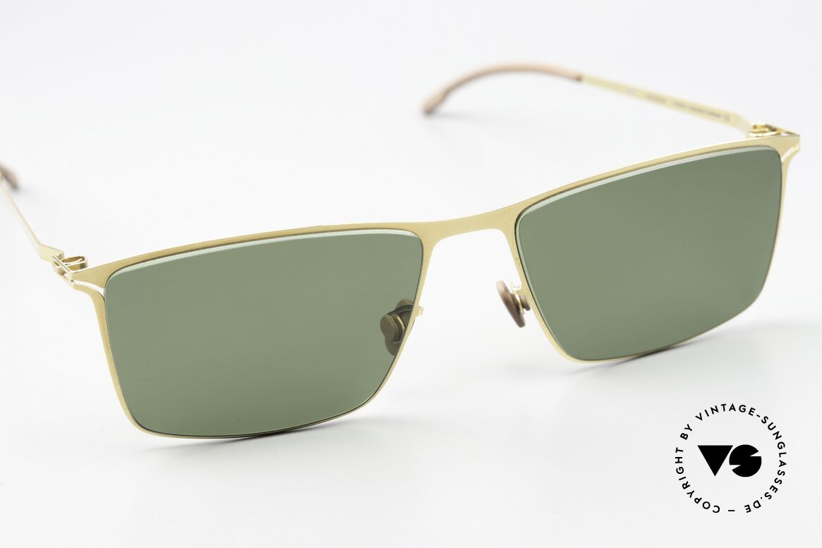Mykita Alvin Klassische Sonnenbrille Gold, ungetragenes Modell mit original Mykita Verpackung, Passend für Herren und Damen