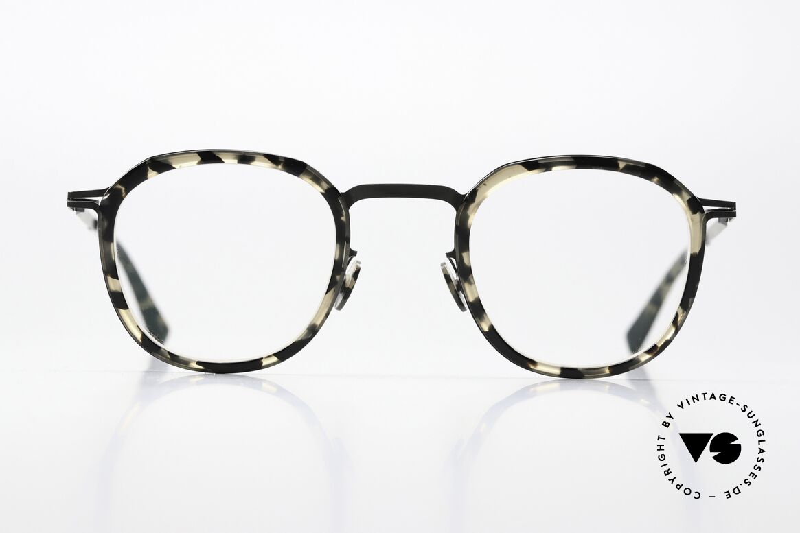 Mykita Birk Rahmen In Black / Antigua, Brille der LITE-Kollektion mit Azetat-Einfassungen, Passend für Herren und Damen
