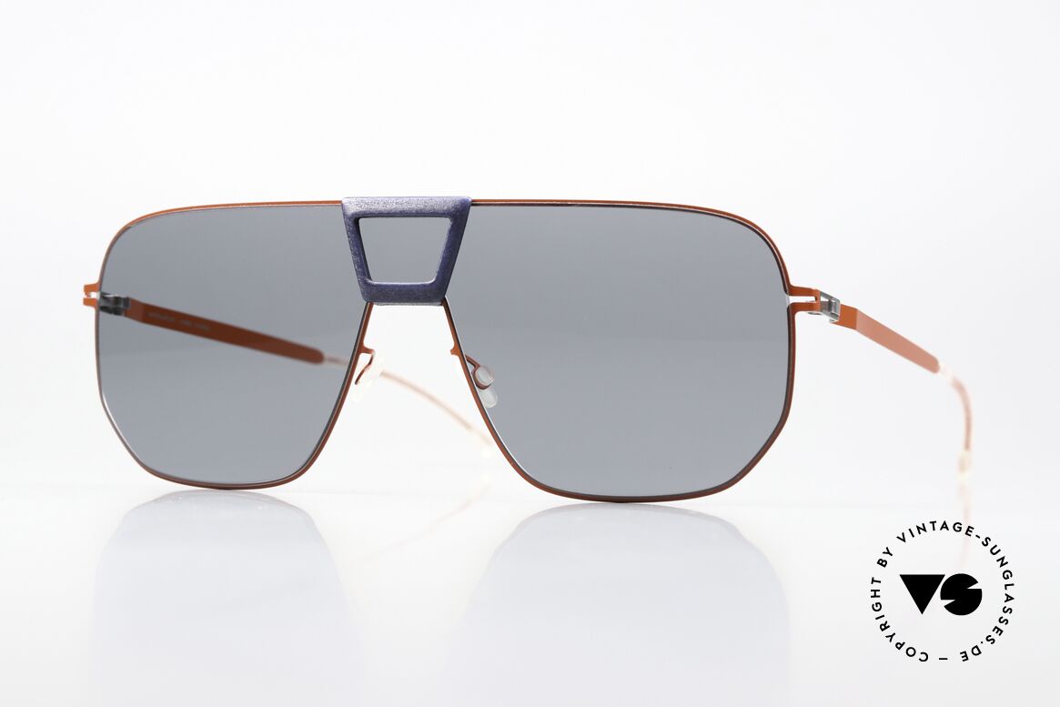 Mykita Mylon Cayenne Coral Red Navy Blue Dark, Mykita Mylon HYBRID Sonnenbrille; Cayenne, Passend für Herren und Damen