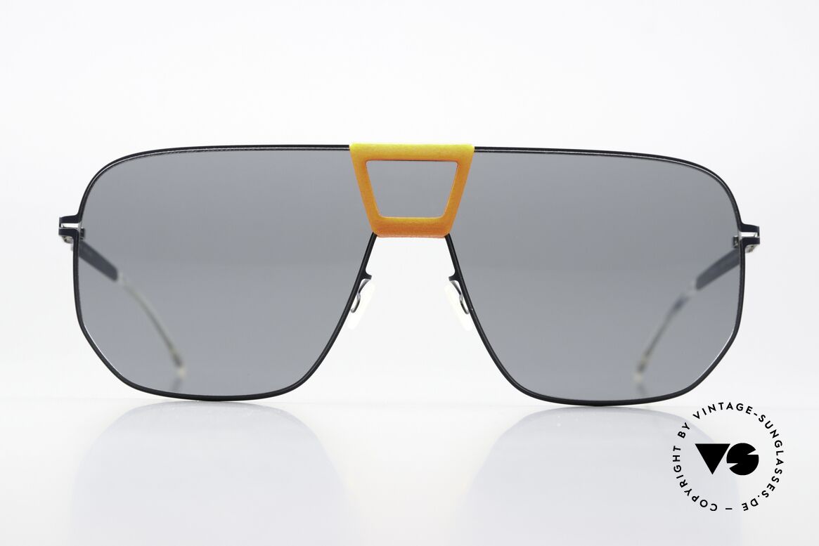 Mykita Mylon Cayenne Orange Navy Dark Blue Solid, Farbcode 411 = 'Orange Navy Dark Blue Solid', Passend für Herren und Damen