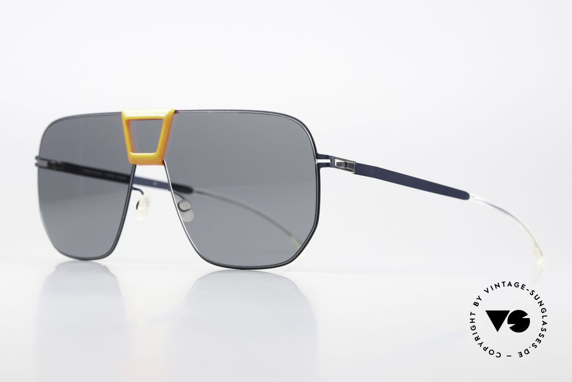 Mykita Mylon Cayenne Orange Navy Dark Blue Solid, 'made in Germany' Designer-Brille für Kenner, Passend für Herren und Damen