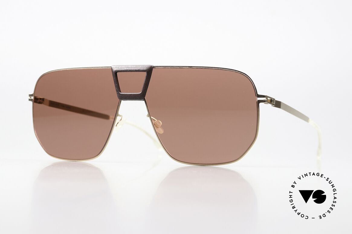 Mykita Mylon Cayenne Ebony Brown Champagne Gold, Mykita Mylon HYBRID Sonnenbrille; Cayenne, Passend für Herren und Damen