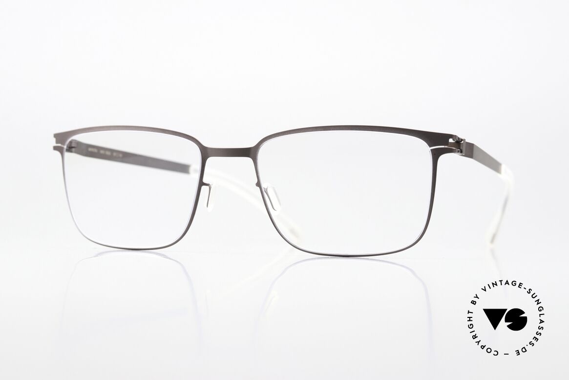 Mykita Bud Eckige Fassung In Mocca, eckige Metallbrille, Modell BUD, Gr. 57-19, col. 429, Passend für Herren und Damen