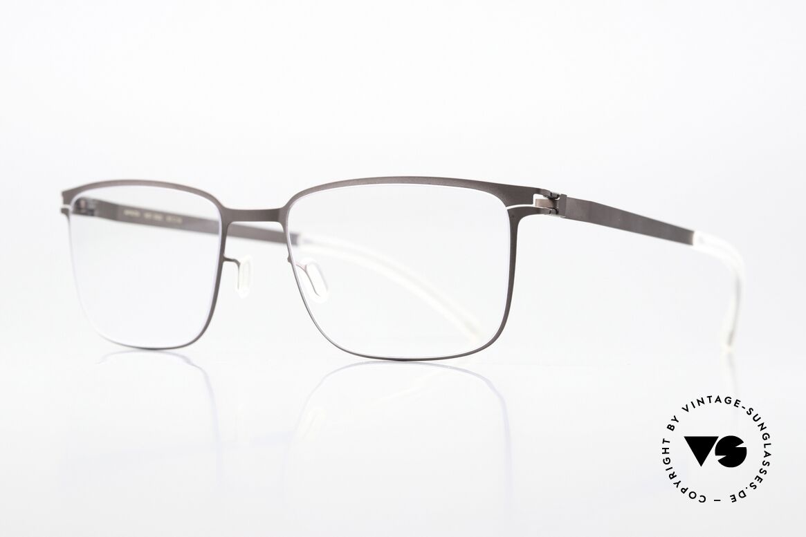 Mykita Bud Eckige Fassung In Mocca, color code 429 = "Mocca" (with clear DEMO lenses), Passend für Herren und Damen
