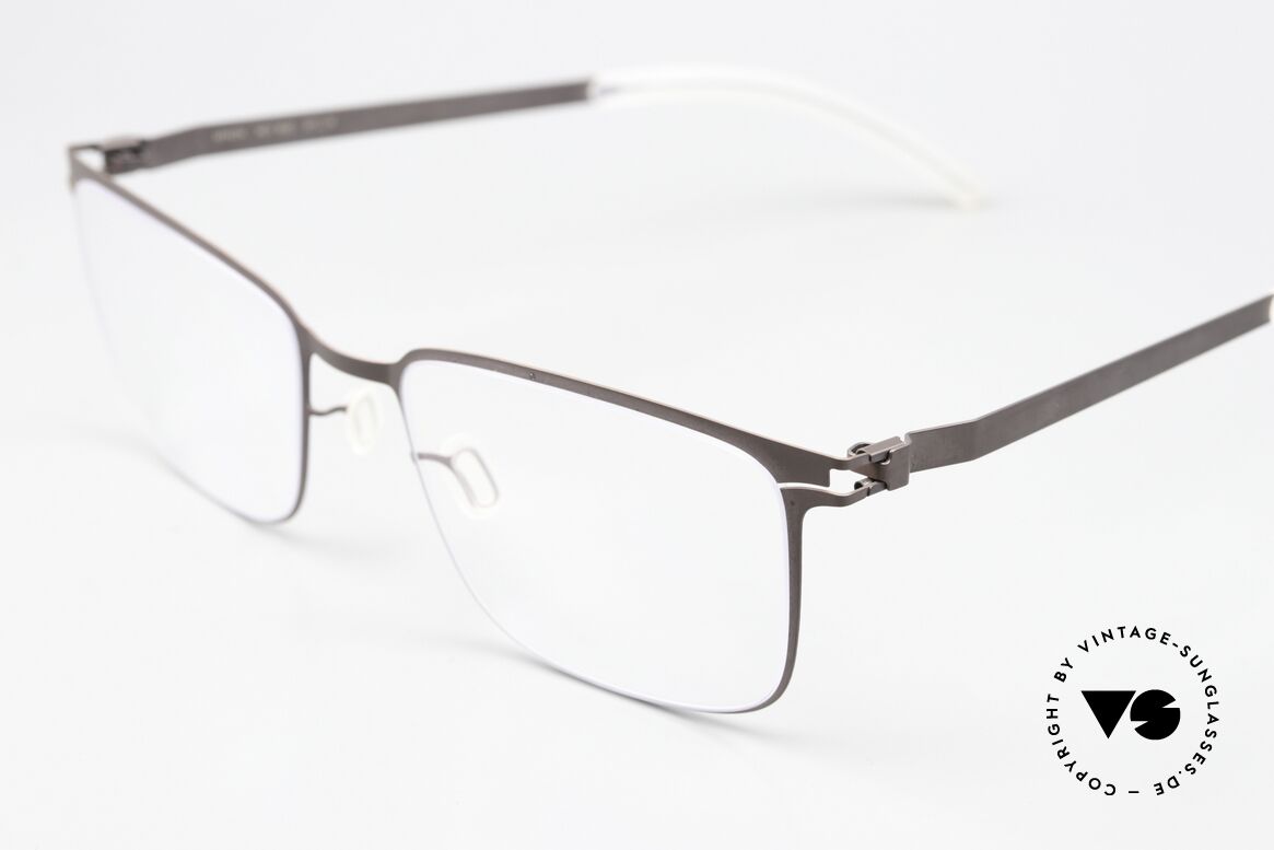 Mykita Bud Eckige Fassung In Mocca, wohlbekannte Spitzenqualität; handmade in Germany, Passend für Herren und Damen