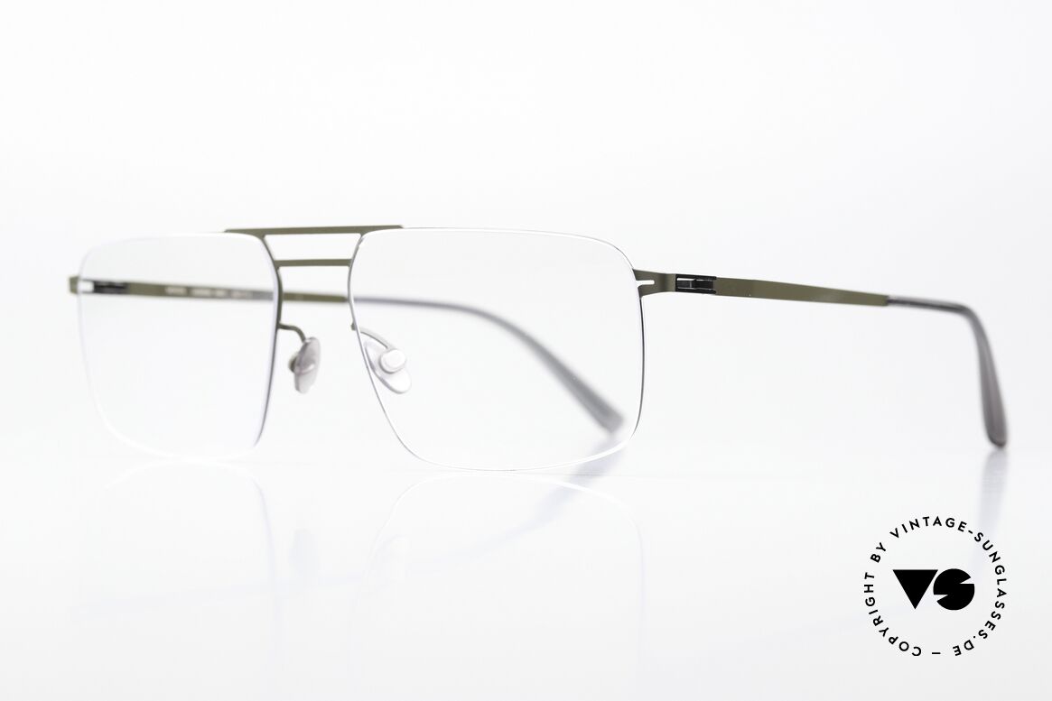 Mykita Hiro Shiny Graphite / Camou Green, col. 391: Shiny Graphite / Camou Green; Herrenbrille, Passend für Herren