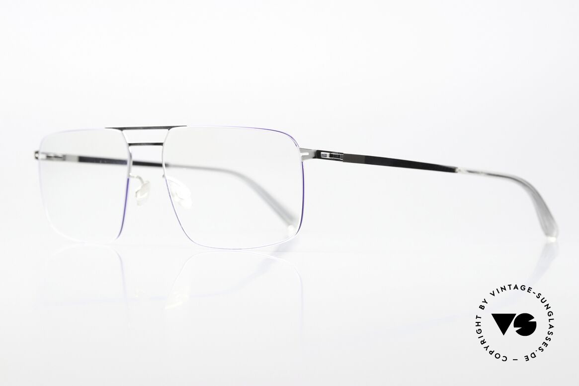 Mykita Hiro Silver / Super Blue Coloring, color code 341: Silver / Super Blue; eine Herrenbrille, Passend für Herren