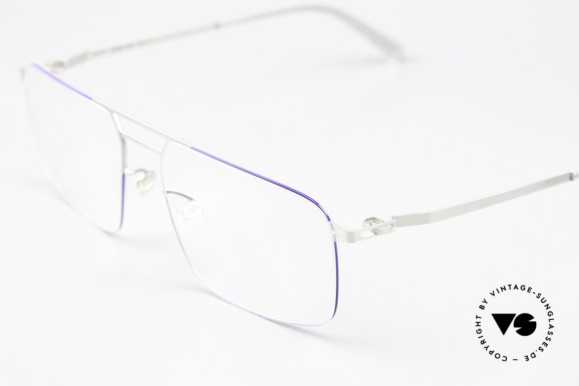 Mykita Hiro Silver / Super Blue Coloring, wohlbekannte Spitzenqualität; handmade in Germany, Passend für Herren