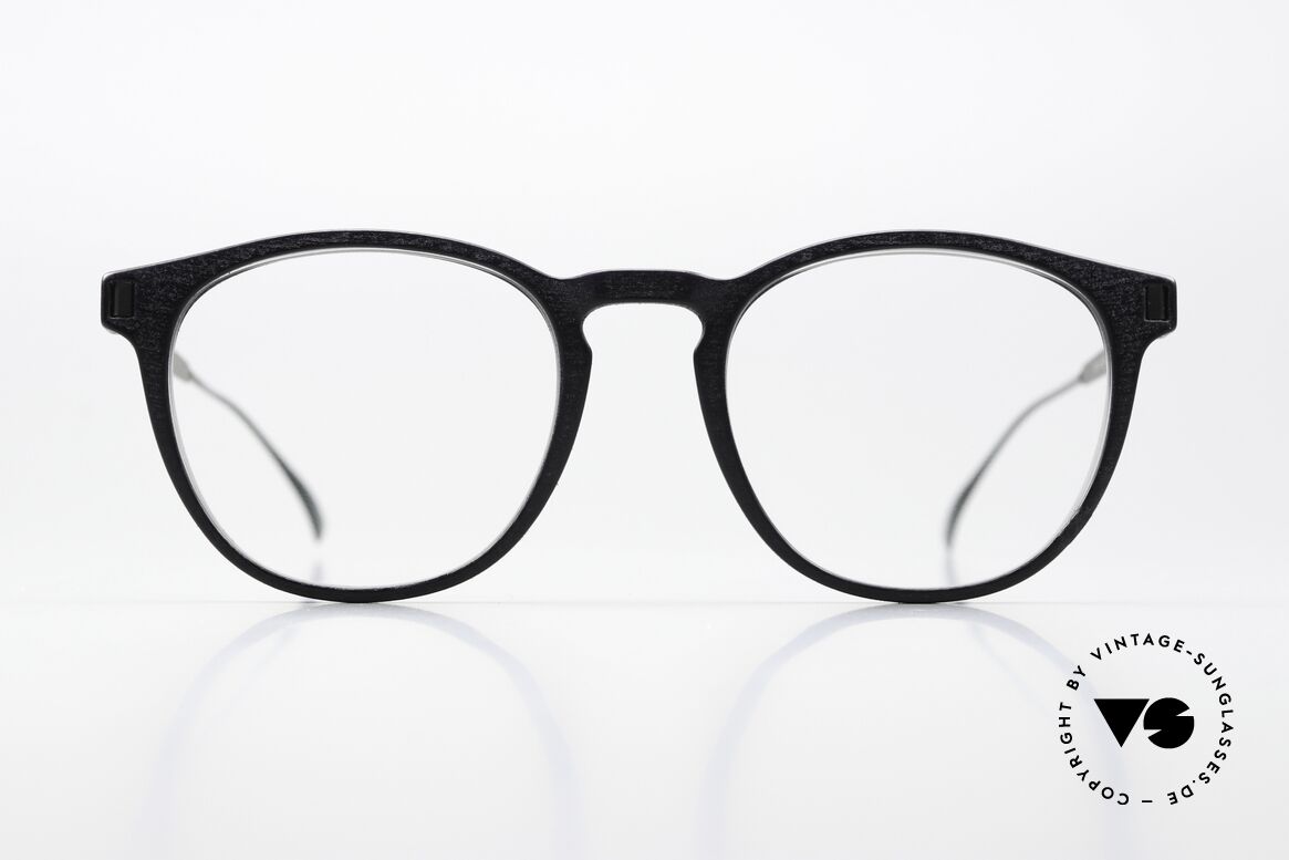 Mykita Mylon Guava Kleine Schwarze Pantobrille, Panto-Design in S Größe 48-18 und Farbe 305, Passend für Herren und Damen