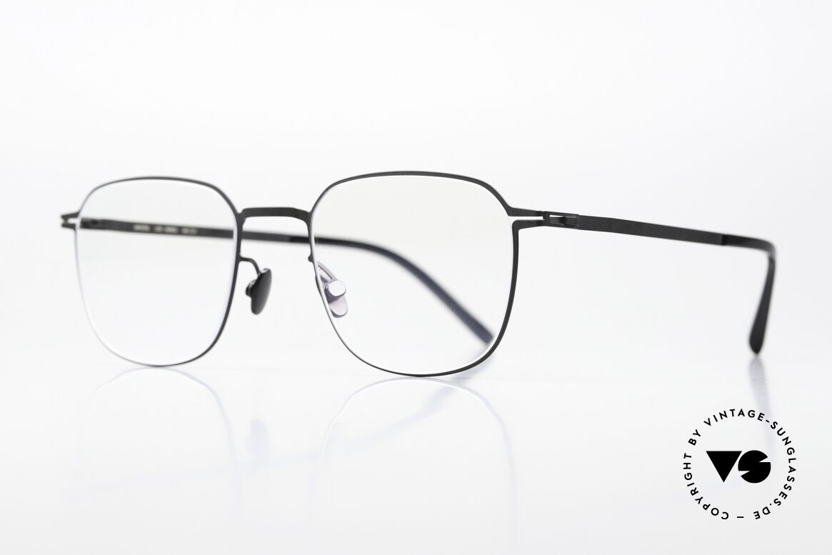 Mykita Herko Lite Collection Metallbrille, Farbe 002 "Black"; von 2013-14 in Berlin produziert, Passend für Herren und Damen