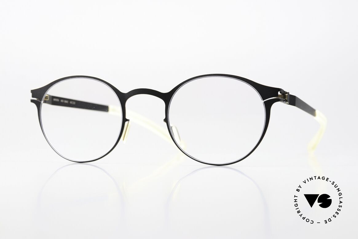 Mykita Isaac Pantobrille Black Gold Edges, Mykita Brille, Modell Isaac, Größe 45-22, Color 279, Passend für Herren und Damen