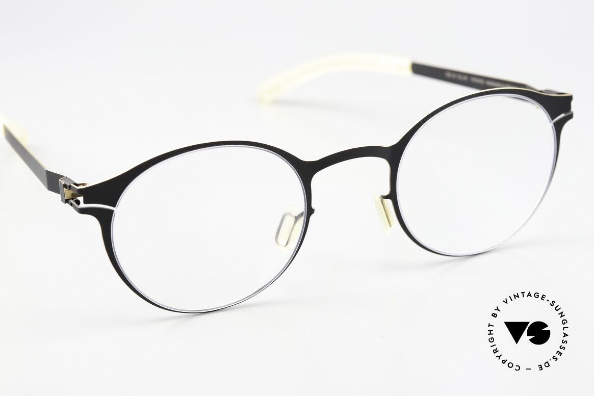 Mykita Isaac Pantobrille Black Gold Edges, ungetragenes Modell mit original Mykita Verpackung, Passend für Herren und Damen