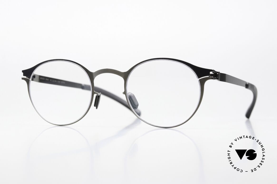 Mykita Isaac Pantobrille Shiny Graphite, Mykita Brille, Modell Isaac, Größe 45-22, Color 232, Passend für Herren und Damen