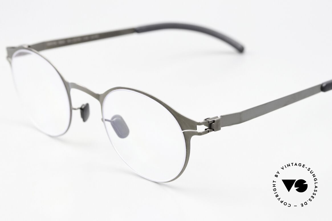 Mykita Isaac Pantobrille Shiny Graphite, wohlbekannte Spitzenqualität; handmade in Germany, Passend für Herren und Damen
