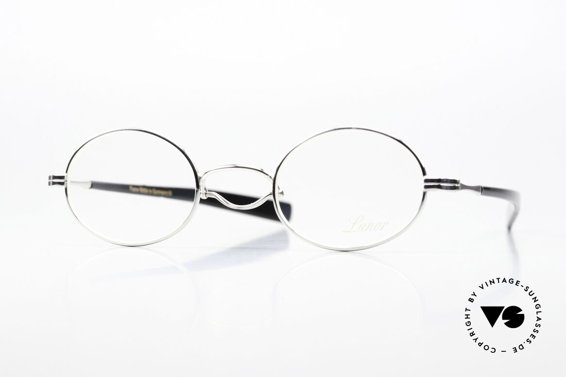 Lunor Swing A 33 Oval Asiatische Version Kleiner Steg, alte VINTAGE LUNOR Brille aus der Swing-"A"-Serie, Passend für Herren und Damen