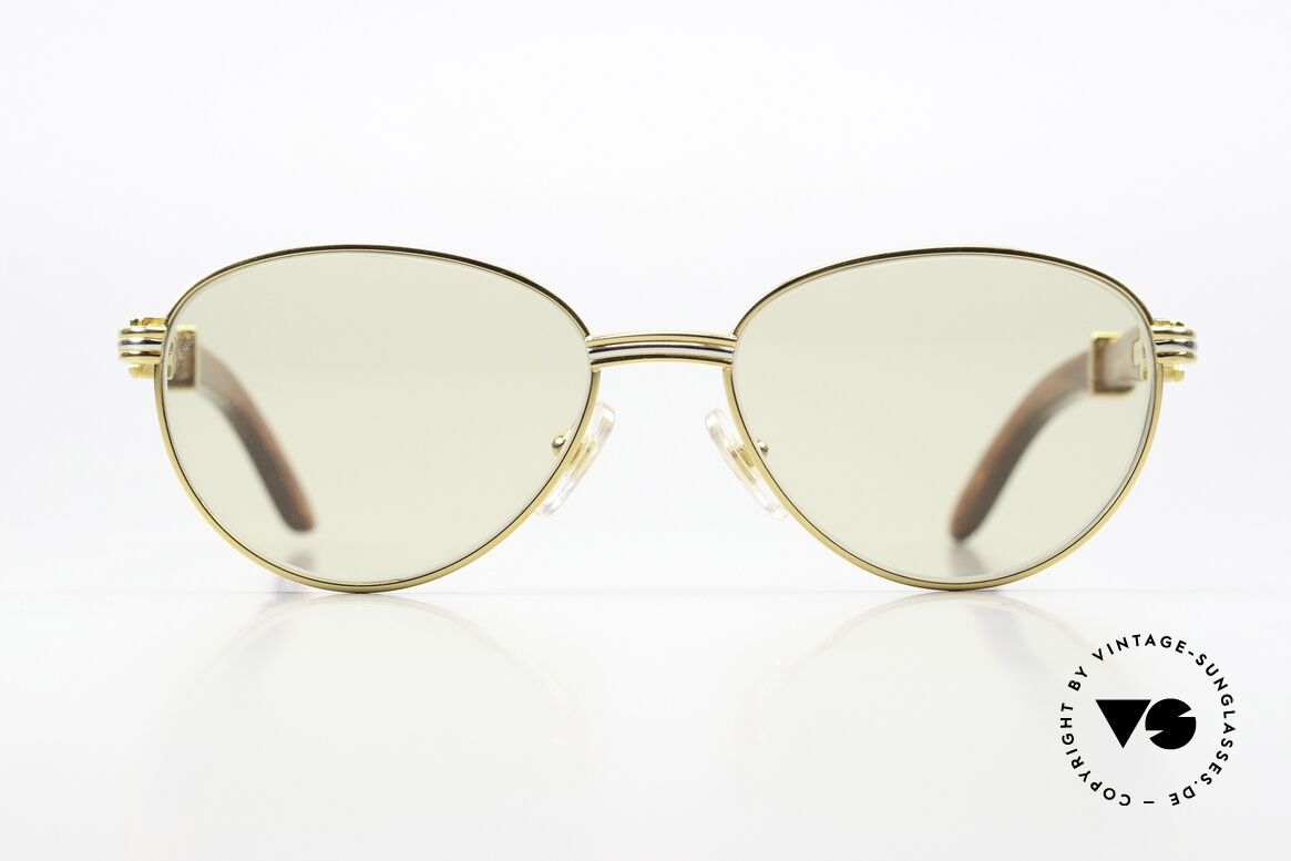Cartier Auteuil Automatik Mineral Gläser, aus afrik. Bubinga-Holz gefertigt, Gr. 52°16, 135, Passend für Herren und Damen
