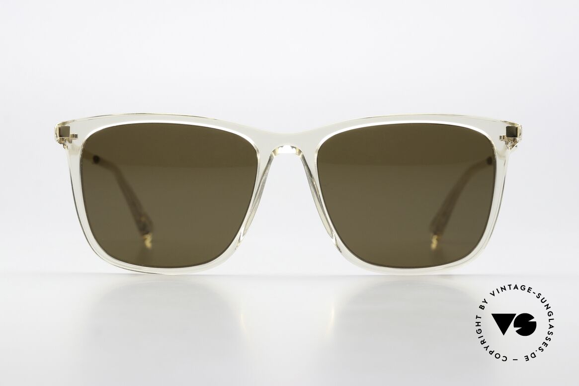 Mykita Jovva Lite Azetat Sonnenbrille 2014, c. 914: Champagne / Glossy Gold / Rawbrown Solid, Passend für Herren und Damen