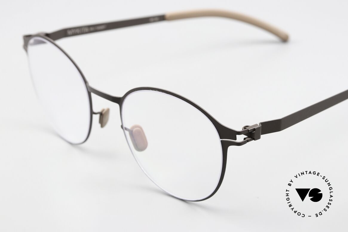 Mykita Joost Herren Pantobrille Dark Brown, wohlbekannte Spitzenqualität; handmade in Germany, Passend für Herren