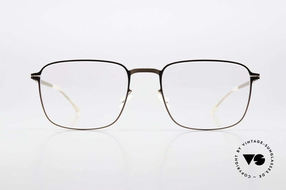 Mykita Iver Eckige Brille Shiny Copper, eckige Brille der LITE-Kollektion (Damen & Herren), Passend für Herren und Damen