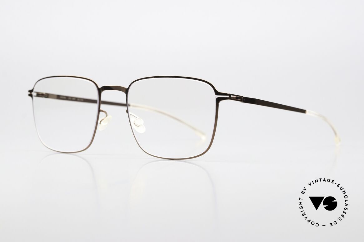 Mykita Iver Eckige Brille Shiny Copper, Farbe 252 "Shiny Copper"; von 2013-2014 produziert, Passend für Herren und Damen
